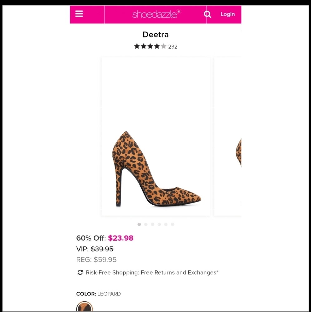 Leopard Pumps DEETRA